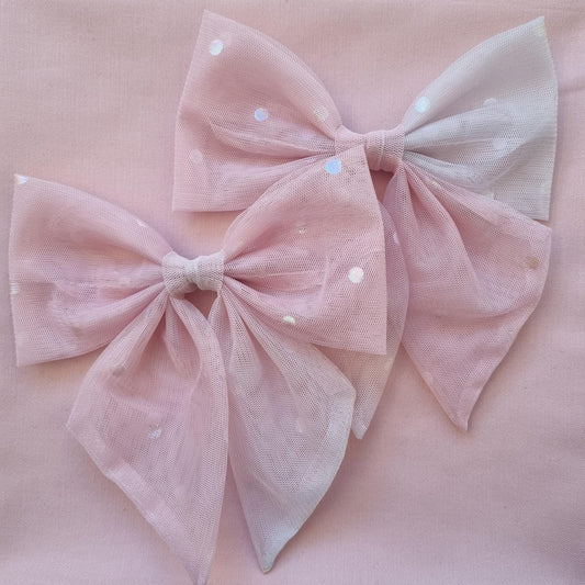 Pink Polka Dot Tulle